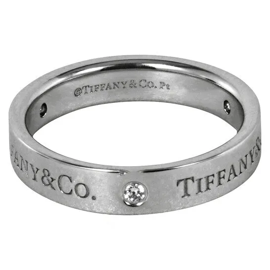 JMS always Rings Original Tiffany Platinum Band Ring JMS always Rings Original Tiffany Platinum Band Ring