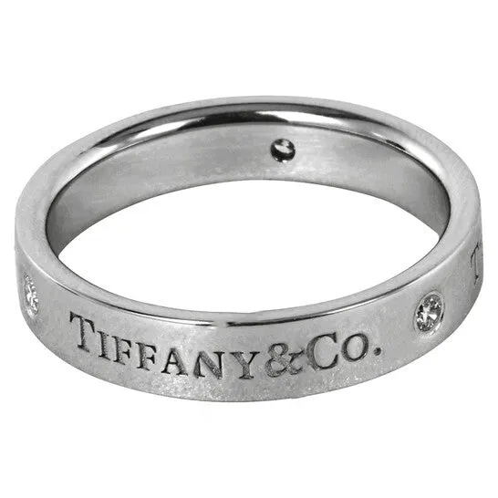 JMS always Rings Original Tiffany Platinum Band Ring JMS always Rings Original Tiffany Platinum Band Ring