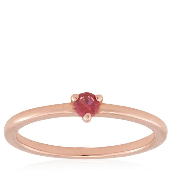 Original Pandora Rose GoldPlated Pink CZ Solitaire Ring JMS always Rings