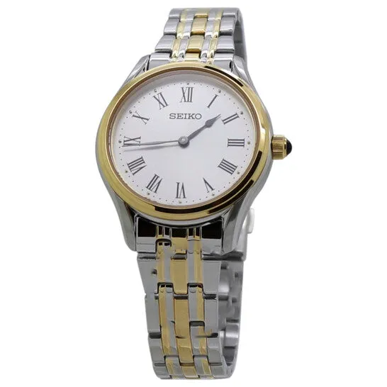 Original Seiko Quartz White Dial Twotone Ladies Watch SWR070P1 JMS always Rings Original Seiko Quartz White Dial Twotone Ladies Watch SWR070P1 JMS always Rings