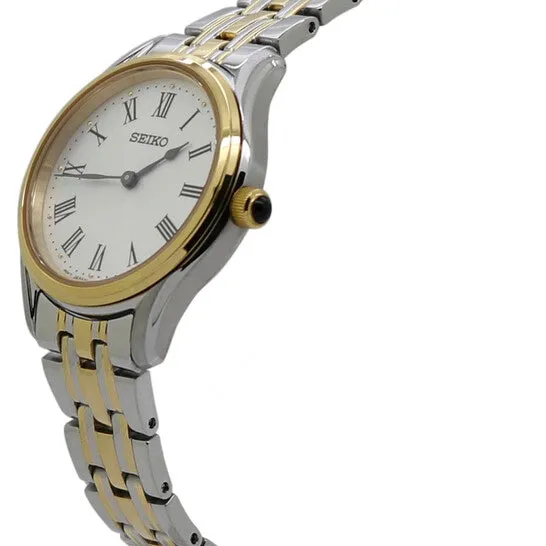 Original Seiko Quartz White Dial Twotone Ladies Watch SWR070P1 JMS always Rings Original Seiko Quartz White Dial Twotone Ladies Watch SWR070P1 JMS always Rings