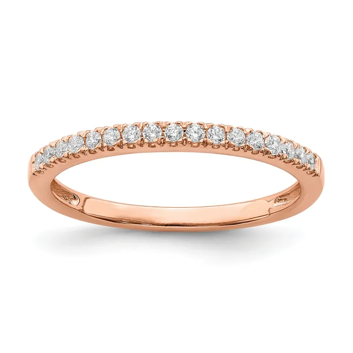 Pure Serenity 14k Rose Gold 16 Ct Lab Grown Diamond VSSI G Wedding Band Ring Goldia Rings Pure Serenity 14k Rose Gold 16 Ct Lab Grown Diamond VSSI G Wedding Band Ring Goldia Rings