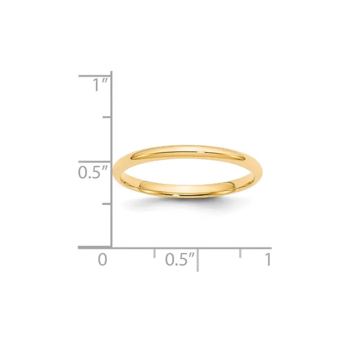 Rings Solid 14K Yellow Gold 2mm Light Weight Comfort Fit MensWomens Wedding Band Ring Size 125 Goldia Rings Solid 14K Yellow Gold 2mm Light Weight Comfort Fit MensWomens Wedding Band Ring Size 125 Goldia
