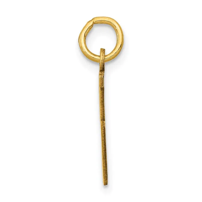 Charm Necklaces TreasureFineJewelers 14k Small Elongated Number 95 Charm