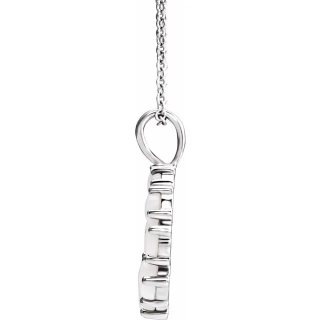 Platinum Opal HaloStyle 18 Necklace TreasureFineJewelers Necklaces