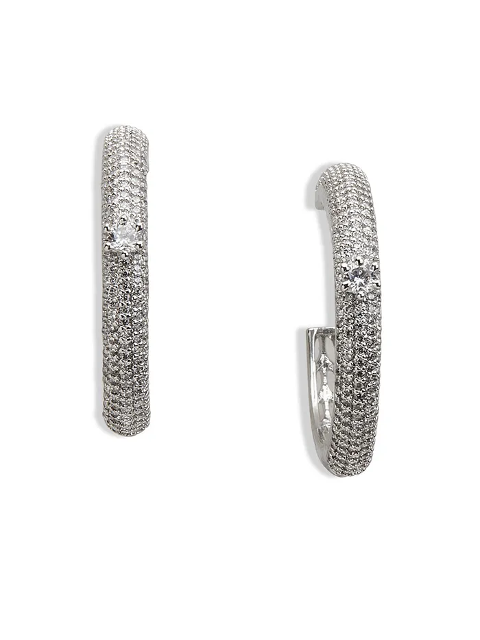 Curio Cottage Earrings Diamante Eternity Hoop Earrings Curio Cottage Earrings Diamante Eternity Hoop Earrings