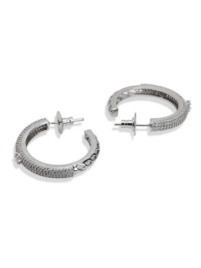 Curio Cottage Earrings Diamante Eternity Hoop Earrings Curio Cottage Earrings Diamante Eternity Hoop Earrings