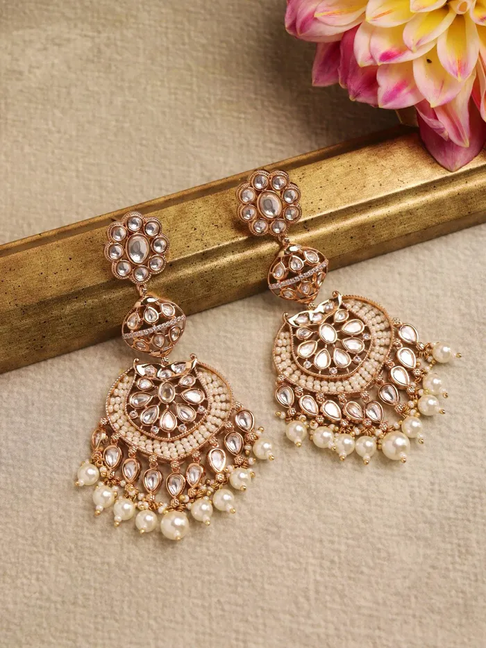 KundanKempu Fusion Dangler Earrings Curio Cottage Earrings