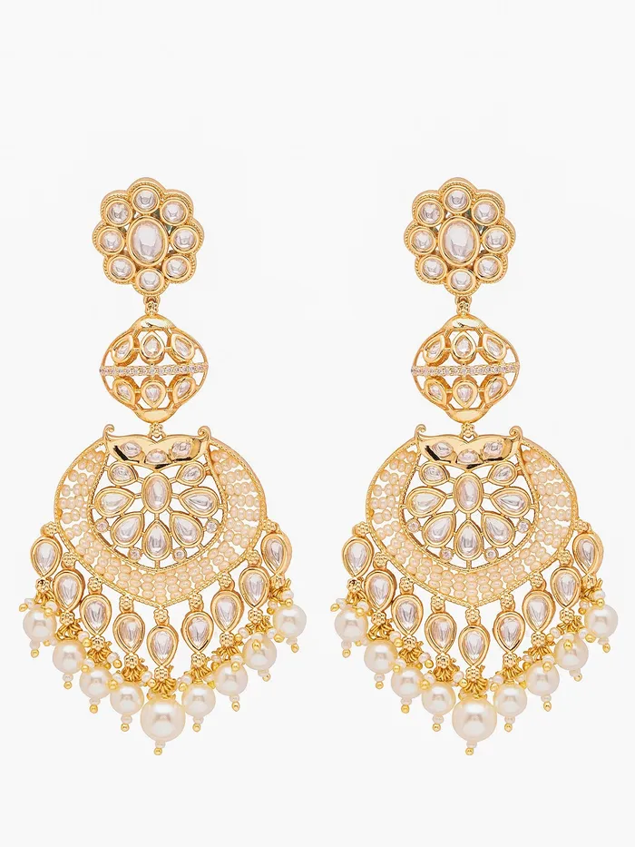 KundanKempu Fusion Dangler Earrings Curio Cottage Earrings