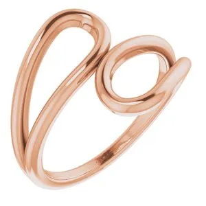 14K Rose Loop Bypass Ring51812103PSTWBC WB Choice Jewelry Rings