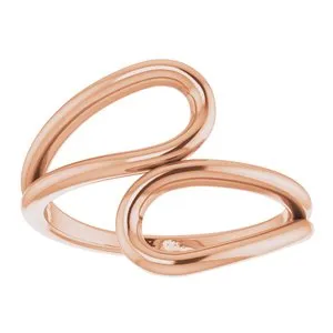 14K Rose Loop Bypass Ring51812103PSTWBC WB Choice Jewelry Rings 14K Rose Loop Bypass Ring51812103PSTWBC WB Choice Jewelry Rings