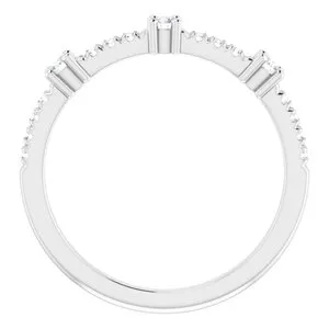 14K White 15 CTW Diamond Anniversary Band 1241016000PSTWBC WB Choice Jewelry Rings
