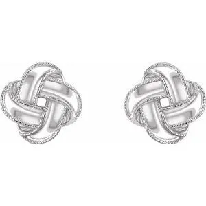 14K White Knot Earrings65280560002PSTWBC WB Choice Jewelry Earrings 14K White Knot Earrings65280560002PSTWBC WB Choice Jewelry Earrings