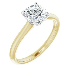 14K YellowWhite 1 CT LabGrown 01 CTW Natural Diamond Accented Engagement Ring LGD12363660010PSTWBC WB Choice Jewelry Rings 14K YellowWhite 1 CT LabGrown 01 CTW Natural Diamond Accented Engagement Ring LGD12363660010PSTWBC WB Choice Jewelry Rings