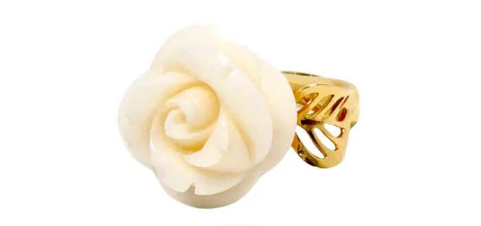 Christian Dior 18k Rose Dior Pre Catelan Yellow Gold Diamond Ring Vintage by Misty Rings Christian Dior 18k Rose Dior Pre Catelan Yellow Gold Diamond Ring Vintage by Misty Rings