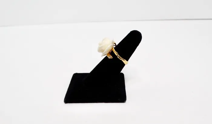 Christian Dior 18k Rose Dior Pre Catelan Yellow Gold Diamond Ring Vintage by Misty Rings