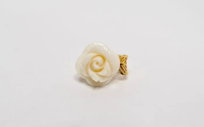 Christian Dior 18k Rose Dior Pre Catelan Yellow Gold Diamond Ring Vintage by Misty Rings