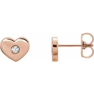 Earrings WB Choice Jewelry 14K Yellow Aquamarine Heart Earrings 86336615PSTWBC Earrings WB Choice Jewelry 14K Yellow Aquamarine Heart Earrings 86336615PSTWBC