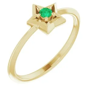 Rings 14K Yellow 3 mm Round May Youth Star Birthstone Ring653419613PSTWBC WB Choice Jewelry Rings 14K Yellow 3 mm Round May Youth Star Birthstone Ring653419613PSTWBC WB Choice Jewelry