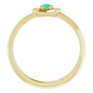 Rings 14K Yellow 3 mm Round May Youth Star Birthstone Ring653419613PSTWBC WB Choice Jewelry