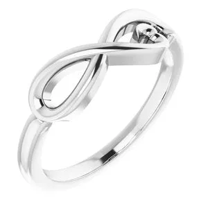 Rings WB Choice Jewelry 14K White InfinityInspired Heart Ring 51773101PSTWBC Rings WB Choice Jewelry 14K White InfinityInspired Heart Ring 51773101PSTWBC