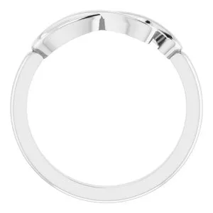 Rings WB Choice Jewelry 14K White InfinityInspired Heart Ring 51773101PSTWBC