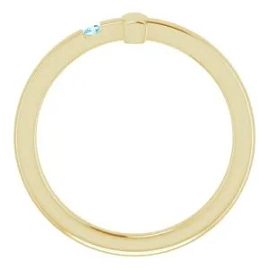 Rings WB Choice Jewelry 14K Yellow 15 mm Round Genuine Blue Zircon Youth Cross RingR4306660026PSTWBC Rings WB Choice Jewelry 14K Yellow 15 mm Round Genuine Blue Zircon Youth Cross RingR4306660026PSTWBC