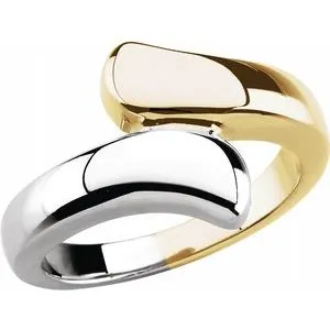 Rings WB Choice Jewelry 14K YellowWhite Bypass Ring50280266871PSTWBC Rings WB Choice Jewelry 14K YellowWhite Bypass Ring50280266871PSTWBC