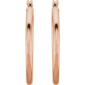 WB Choice Jewelry Earrings 14K Rose 25 mm Hoop Earrings202706006PSTWBC WB Choice Jewelry Earrings 14K Rose 25 mm Hoop Earrings202706006PSTWBC