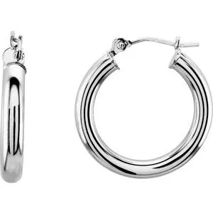 WB Choice Jewelry Earrings 14K White 20 mm Tube Hoop Earrings20826163867PSTWBC WB Choice Jewelry Earrings 14K White 20 mm Tube Hoop Earrings20826163867PSTWBC
