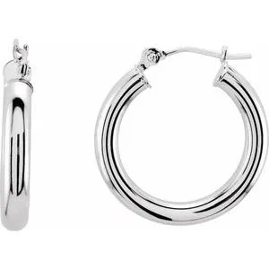 WB Choice Jewelry Earrings 14K White 20 mm Tube Hoop Earrings20826163867PSTWBC WB Choice Jewelry Earrings 14K White 20 mm Tube Hoop Earrings20826163867PSTWBC
