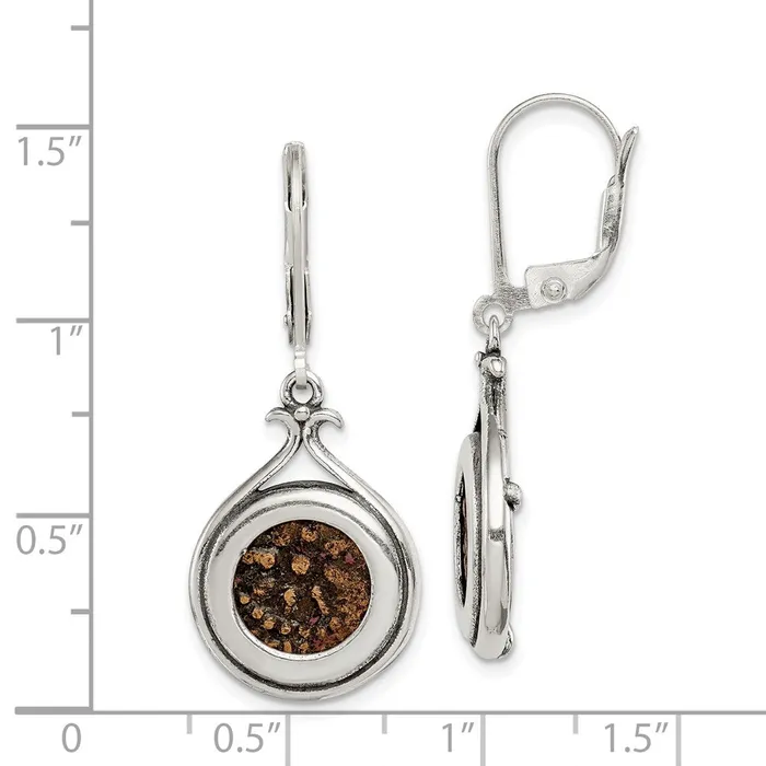 WB Choice Jewelry Earrings Sterling Silver Bronze Antiqued Widows Mite Coin Leverback EarringsWBCQAC108 WB Choice Jewelry Earrings Sterling Silver Bronze Antiqued Widows Mite Coin Leverback EarringsWBCQAC108