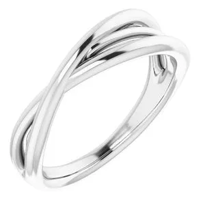 WB Choice Jewelry Rings 14K White CrissCross Ring51813101PSTWBC