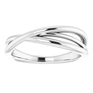 WB Choice Jewelry Rings 14K White CrissCross Ring51813101PSTWBC WB Choice Jewelry Rings 14K White CrissCross Ring51813101PSTWBC