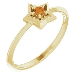 WB Choice Jewelry Rings 14K Yellow 3 mm Round November Youth Star Birthstone Ring653419628PSTWBC WB Choice Jewelry Rings 14K Yellow 3 mm Round November Youth Star Birthstone Ring653419628PSTWBC
