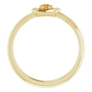 WB Choice Jewelry Rings 14K Yellow 3 mm Round November Youth Star Birthstone Ring653419628PSTWBC