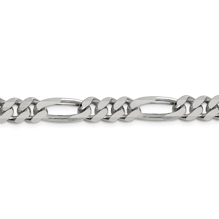 WB Choice Jewelry Rings Sterling Silver 8mm Figaro ChainWBCQFG22024 WB Choice Jewelry Rings Sterling Silver 8mm Figaro ChainWBCQFG22024