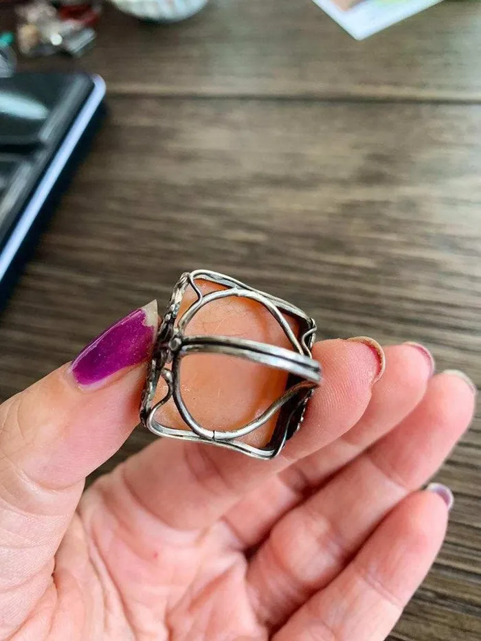Rings Love Vintage Paris Carved Carnelian Dog Ring Handmade 800 Silver Vintage