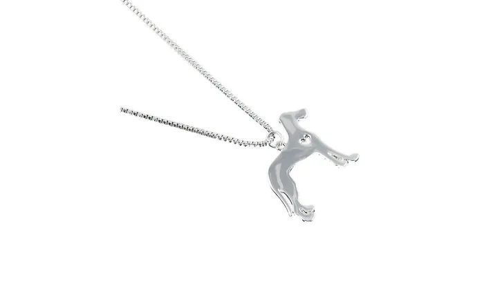Cute Pet Dog Stroll Design Pendant Necklace sparklingselections Necklaces