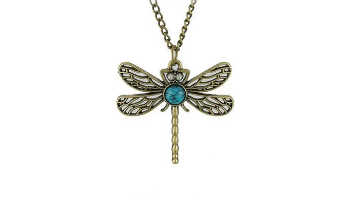 sparklingselections Hollow Dragonfly Pendant Necklace For Women Necklaces