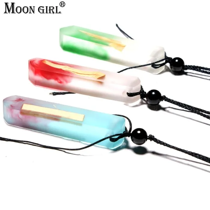 sparklingselections New Fashion Rope Chain Wooden Pendant Necklaces Necklaces sparklingselections New Fashion Rope Chain Wooden Pendant Necklaces Necklaces
